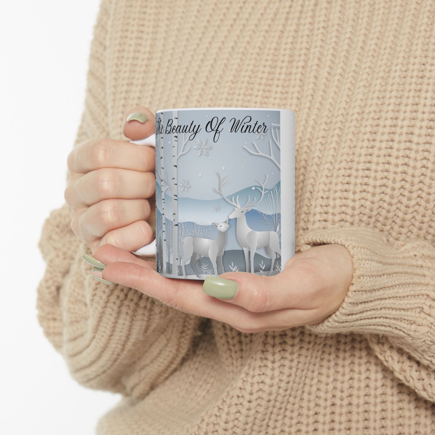 The Beauty of Winter Mug, Friend Gift, Unisex Gift, Holiday Gift Idea, 11 oz Mug