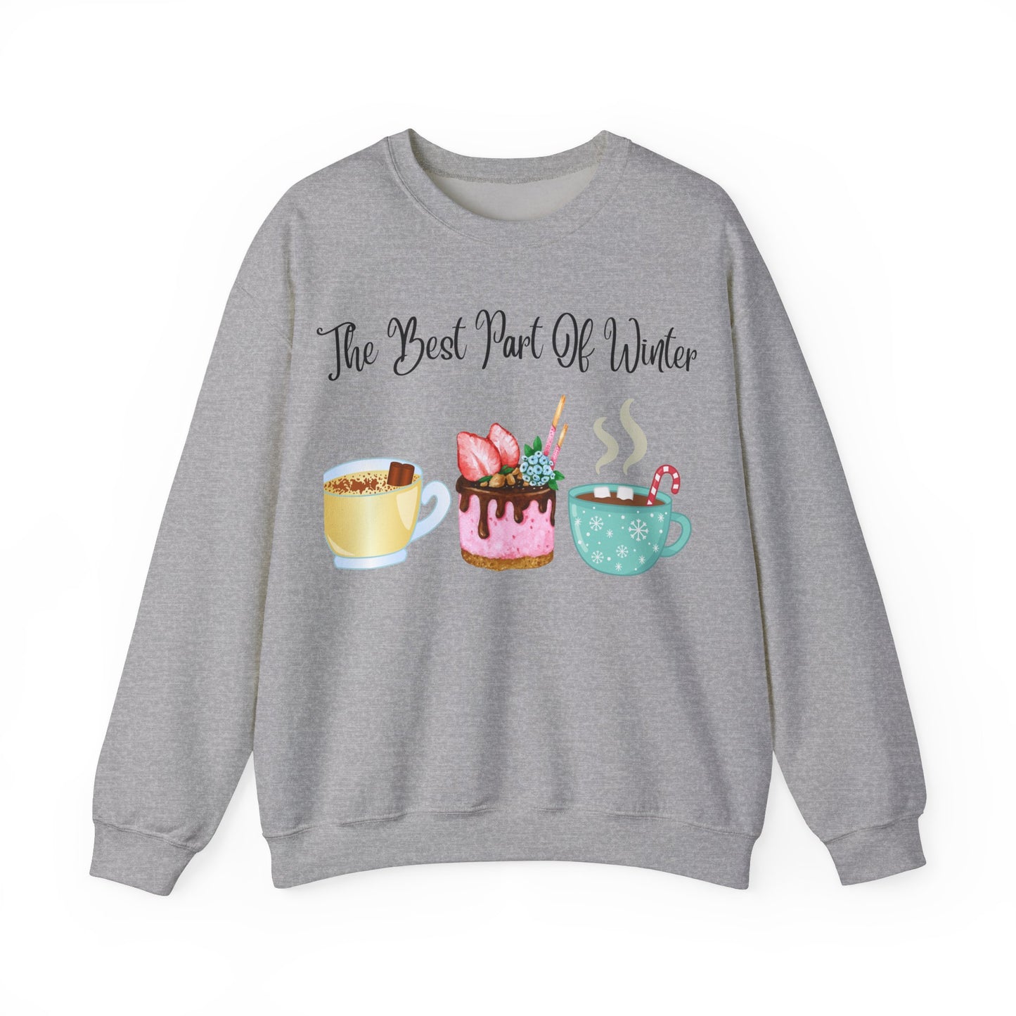 Coffee Lover, Winter Warm Drinks, Cozy Coffee, Lovers of Hot Chocolate, Holiday Season Gift The Best Part of Winter Unisex Sweatshirt