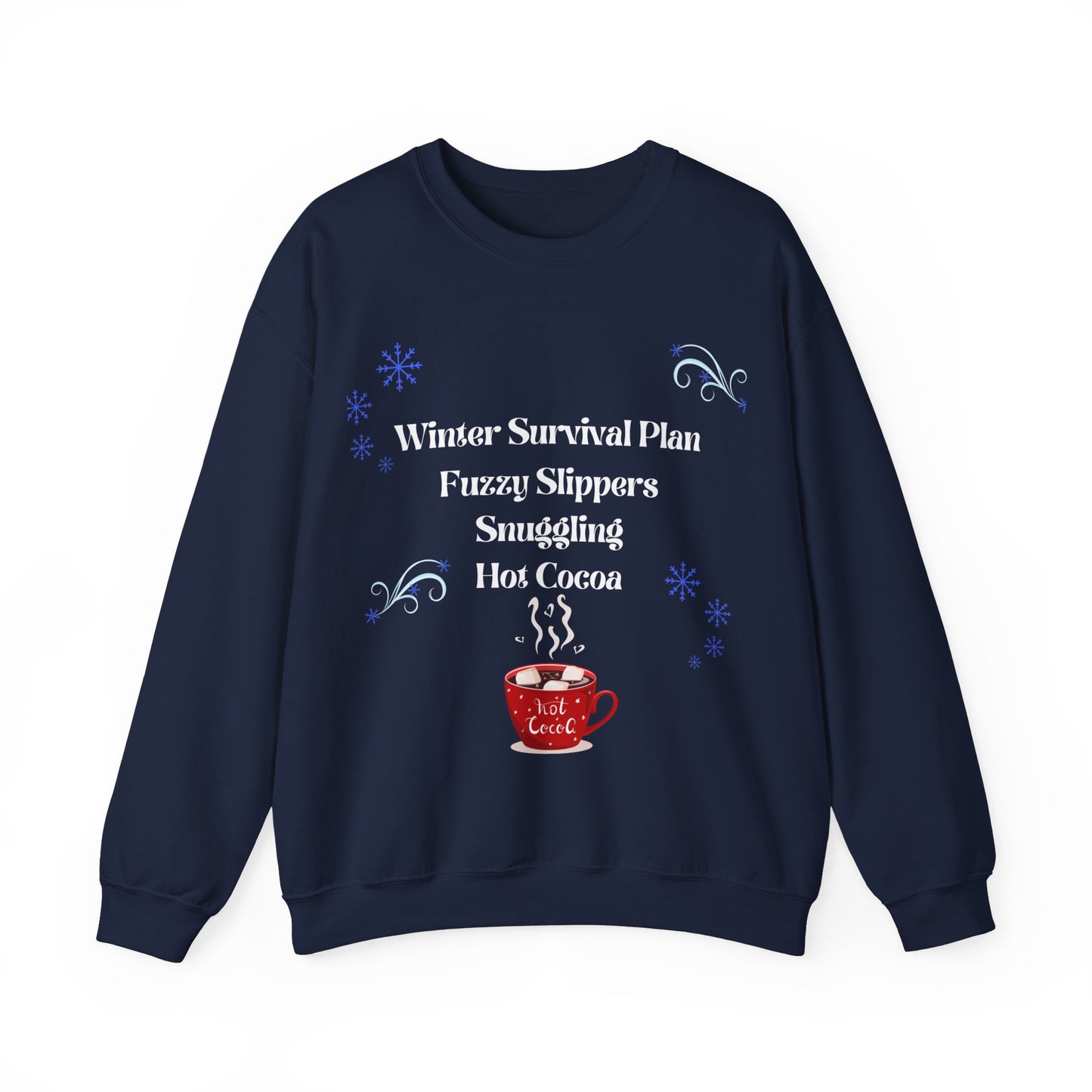 Winter Survival Plan Unisex Heavy Blend Crewneck Sweatshirt