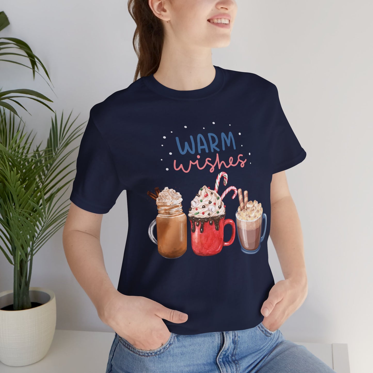 Warm Wishes Coffee T-shirt, Fall Season, Winter Season Shirt, Coffee Lovers, Unisex Tee