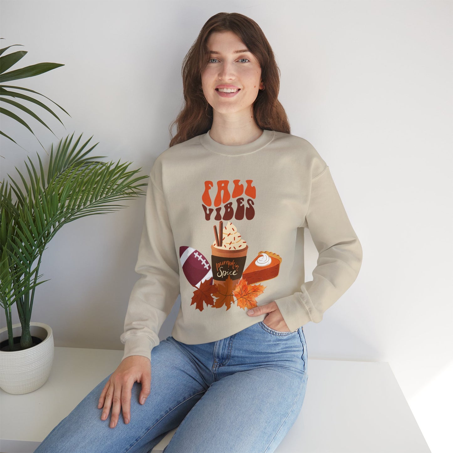 Fall Vibes Sweatshirt, Pumpkin Spice Shirt, Football Season, Coffee Lovers, Gift for Friend