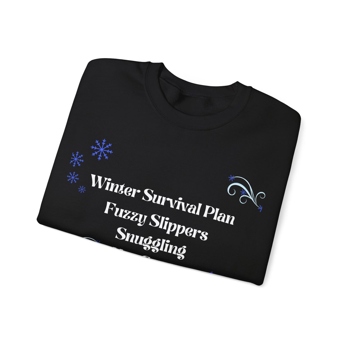 Winter Survival Plan Unisex Heavy Blend Crewneck Sweatshirt