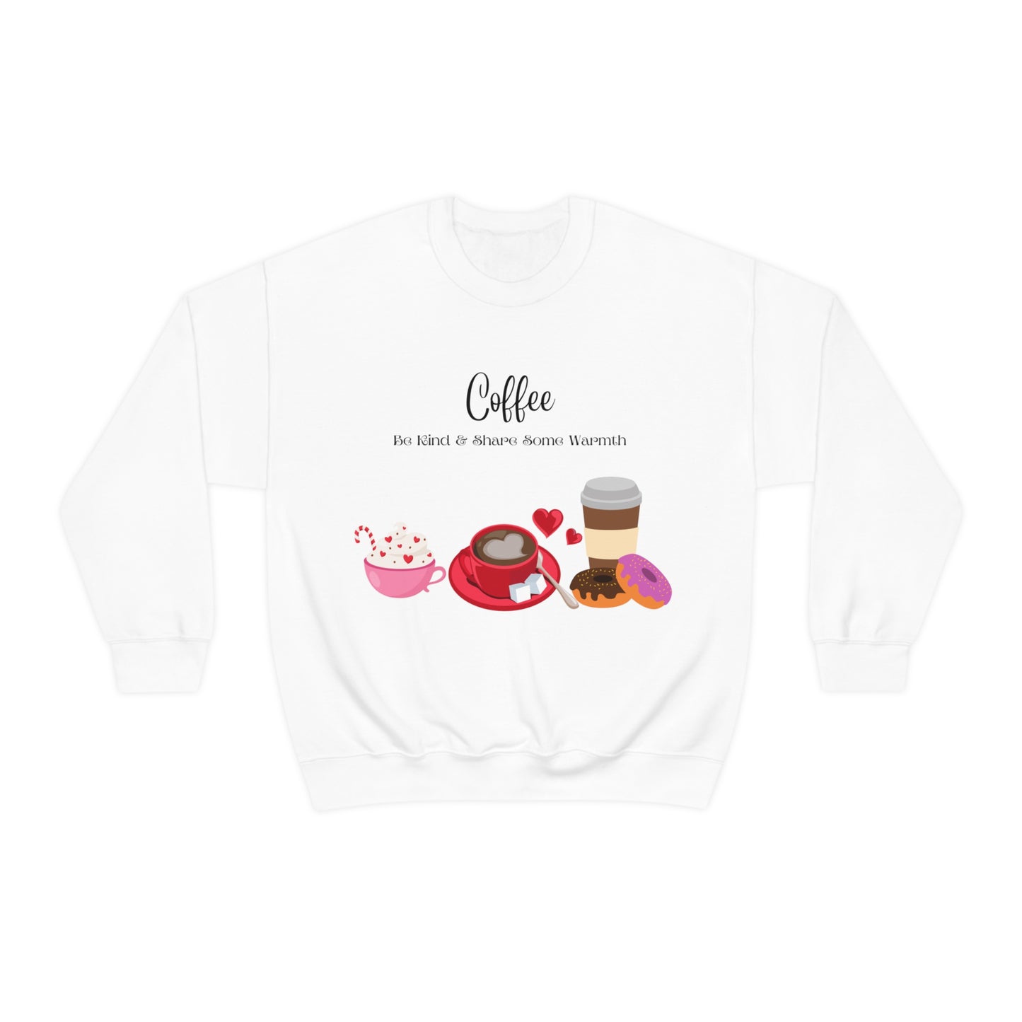 Coffee Share Warmth, Unisex Heavy Blend™ Crewneck Sweatshirt