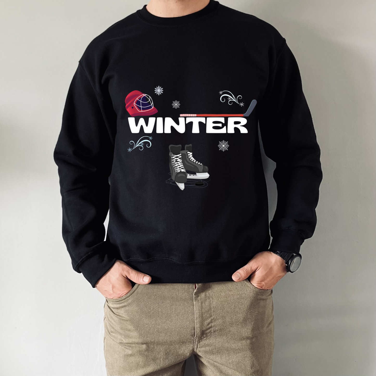 Winter Skating Sport Unisex Sweatshirt