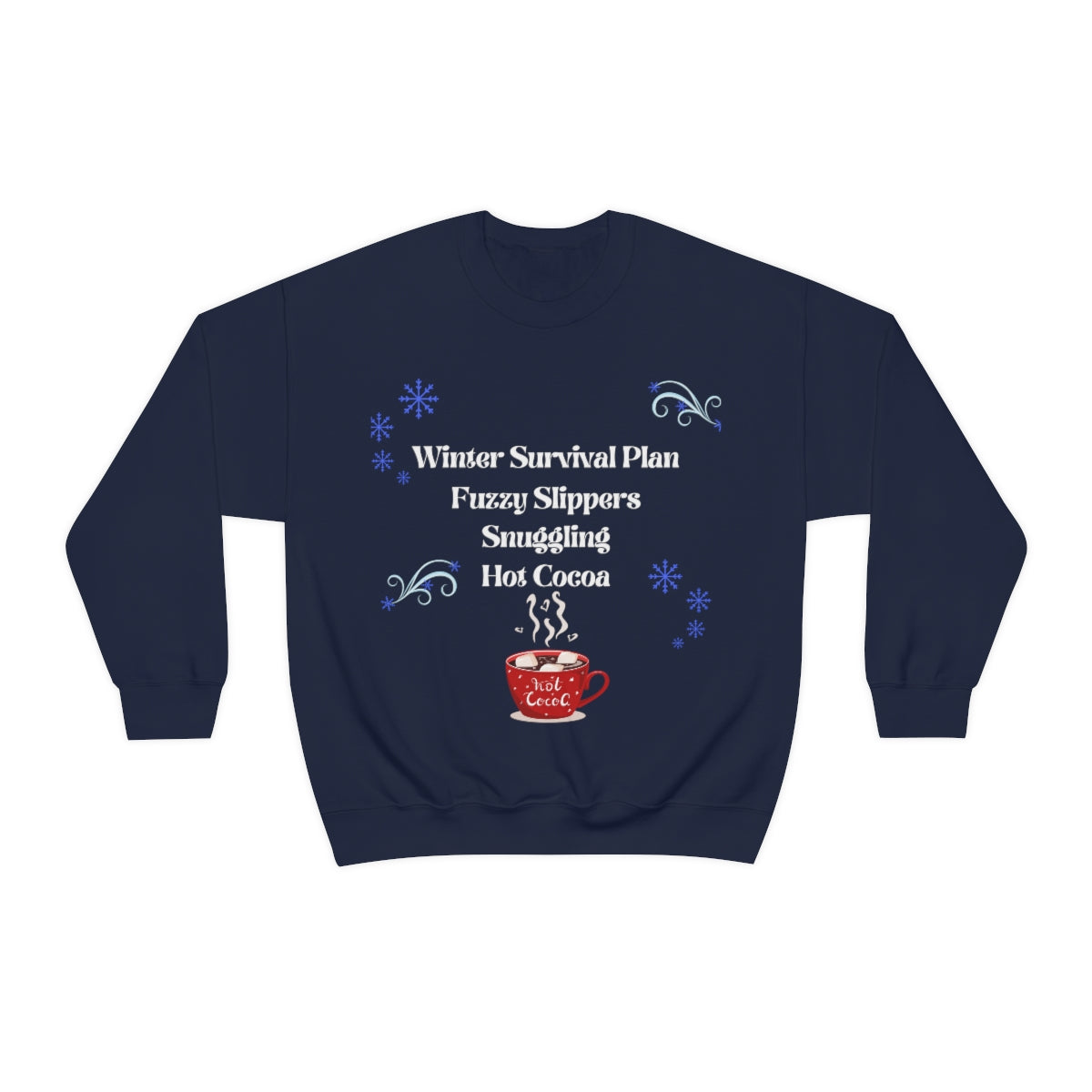 Winter Survival Plan Unisex Heavy Blend Crewneck Sweatshirt