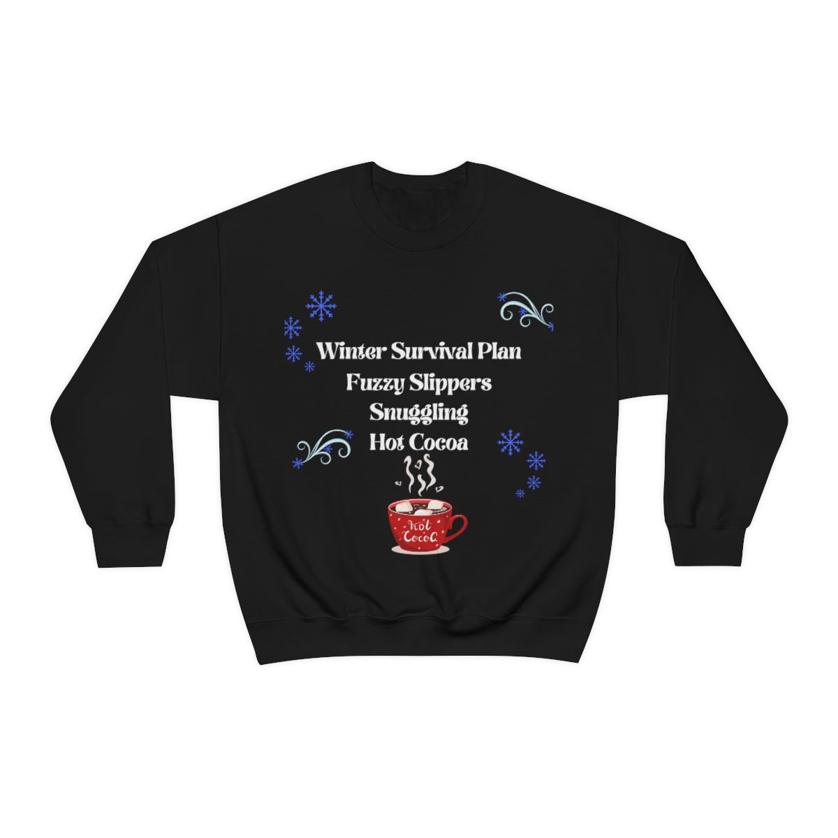 Winter Survival Plan Unisex Heavy Blend Crewneck Sweatshirt