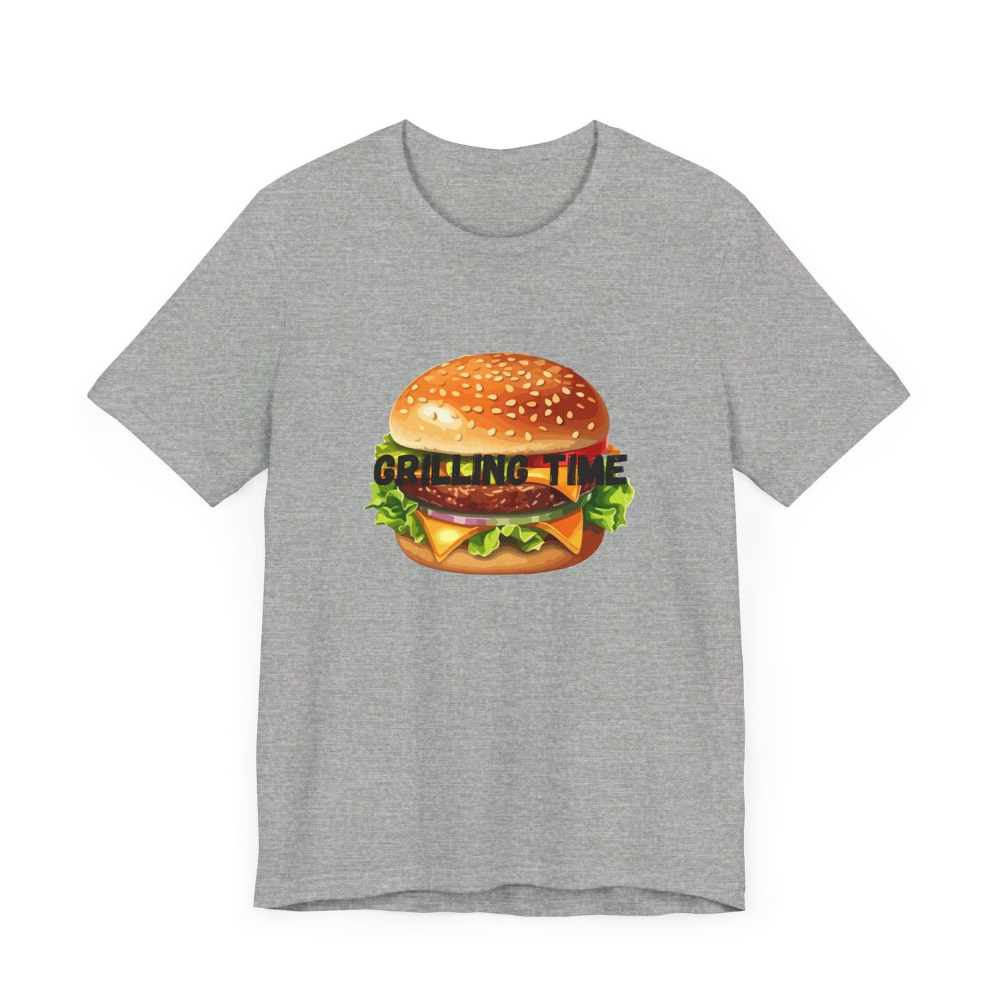 Grilling Time Burger Unisex Short Sleeve Tee