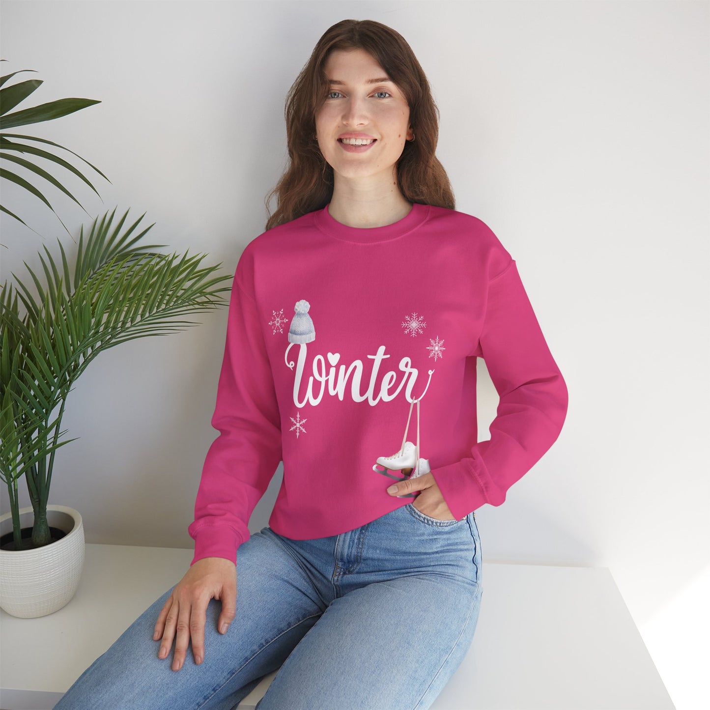 Winter Fun, Skater Sweatshirt, Winter Holiday, Skaters Mom, Winter Sport Sweatshirt