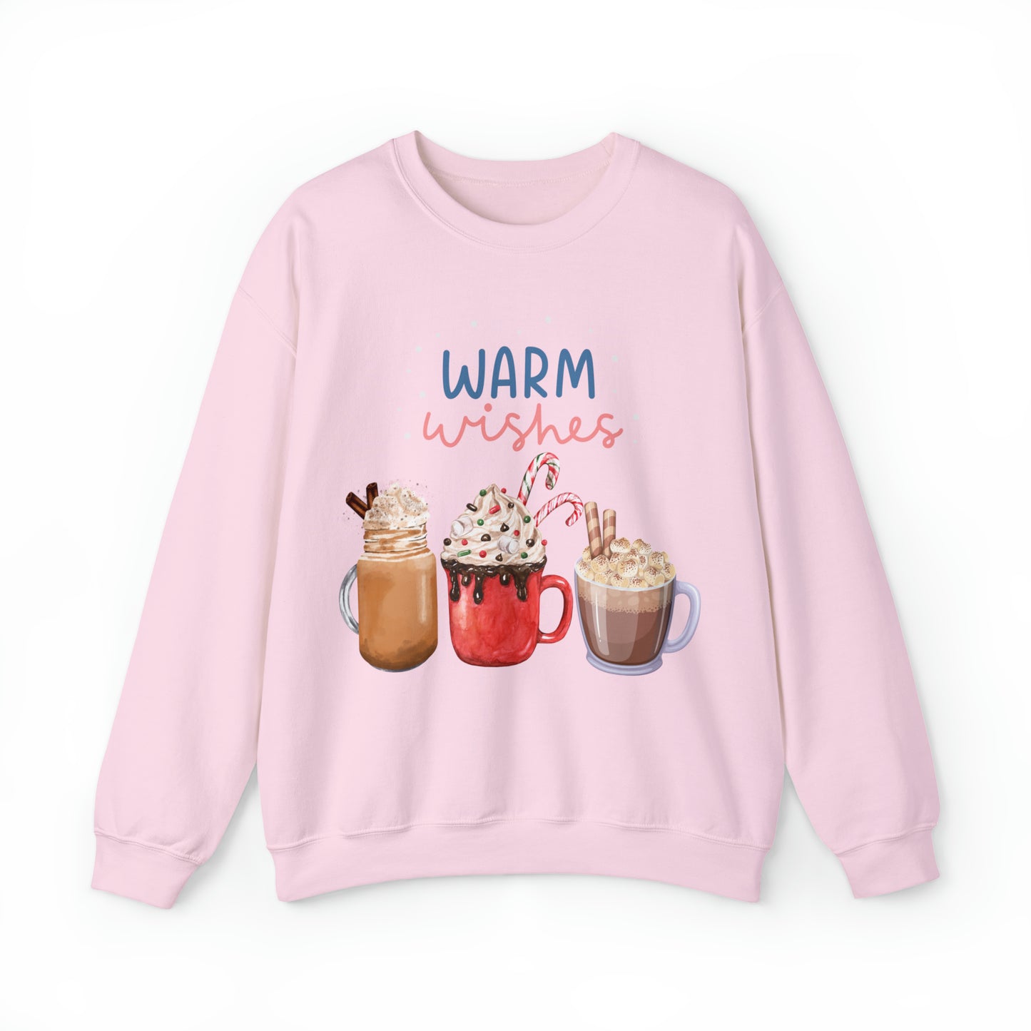 Warm Wishes with Coffee Sweatshirt, Winter Weather, Coffee Lovers Sweater, Warm Cozy Drinks Sweatshirt