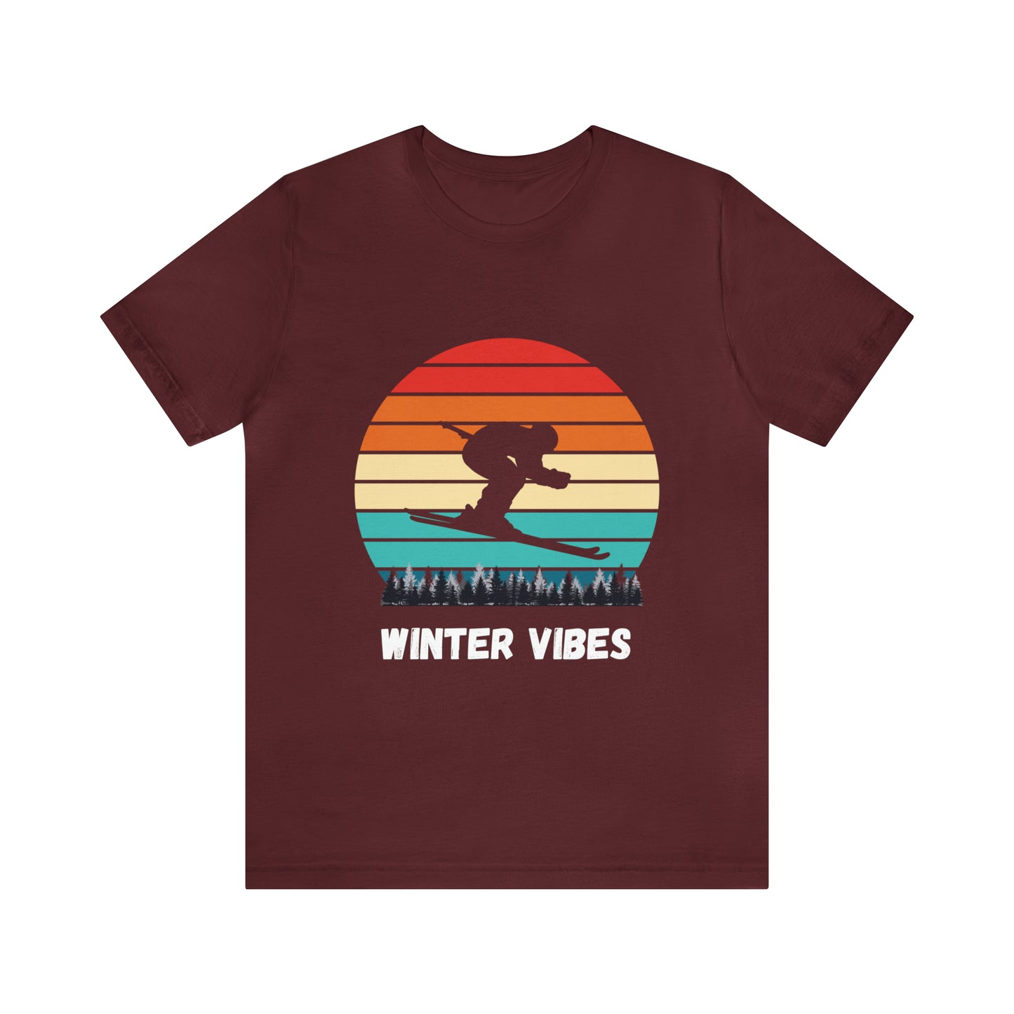 Winter Vibes t-shirt, Winter Sports Lover, Winter Season shirt,  Holiday Season Gift, Gift for Sports Lovers, Unisex Tee