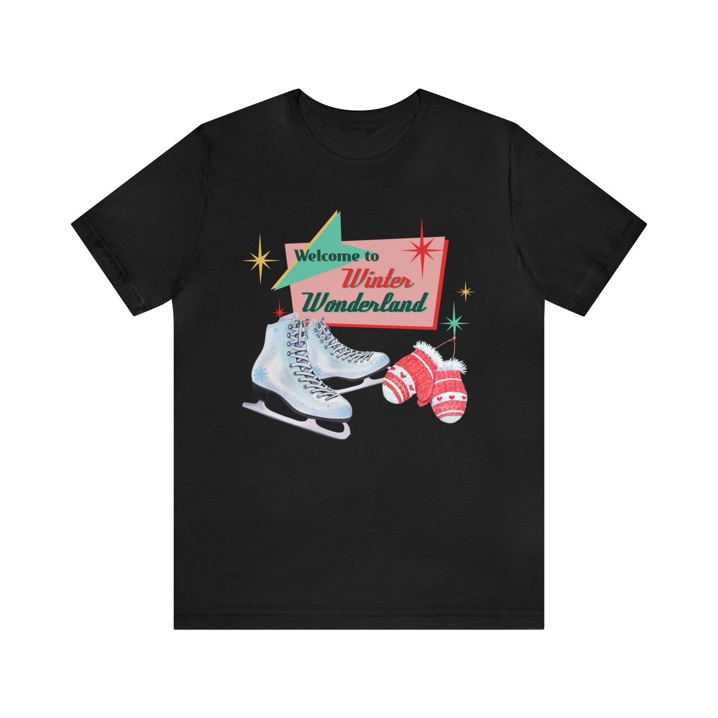 Winter Season T-shirt, Welcome to Winter Wonderland, Holiday Season Shirt, Skating Lover, Cute holiday Tee