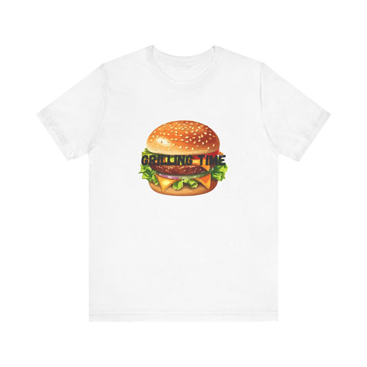 Grilling Time Burger Unisex Short Sleeve Tee