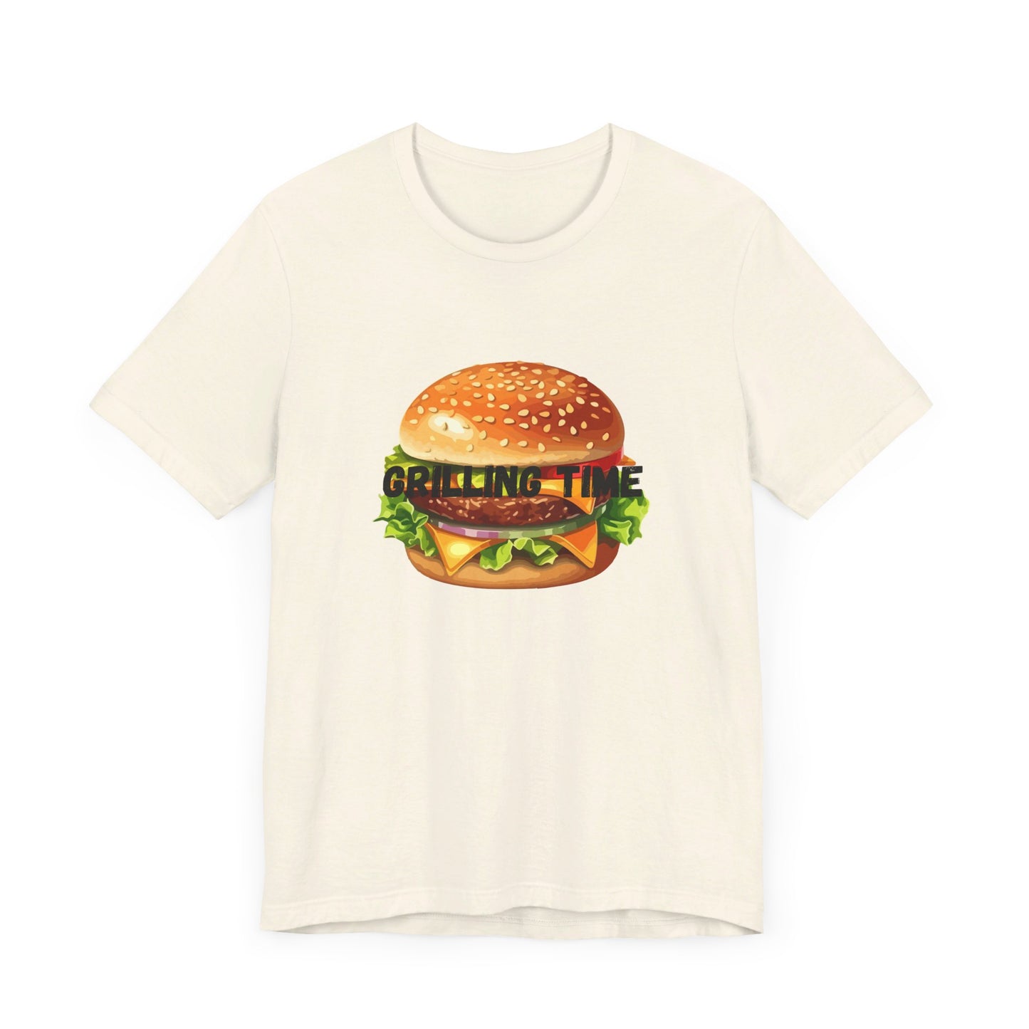 Grilling Time Burger Unisex Short Sleeve Tee