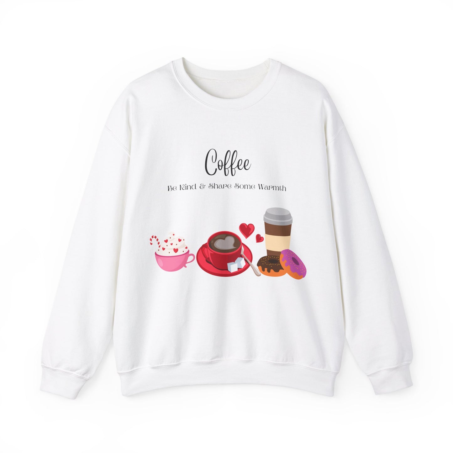 Coffee Share Warmth, Unisex Heavy Blend™ Crewneck Sweatshirt