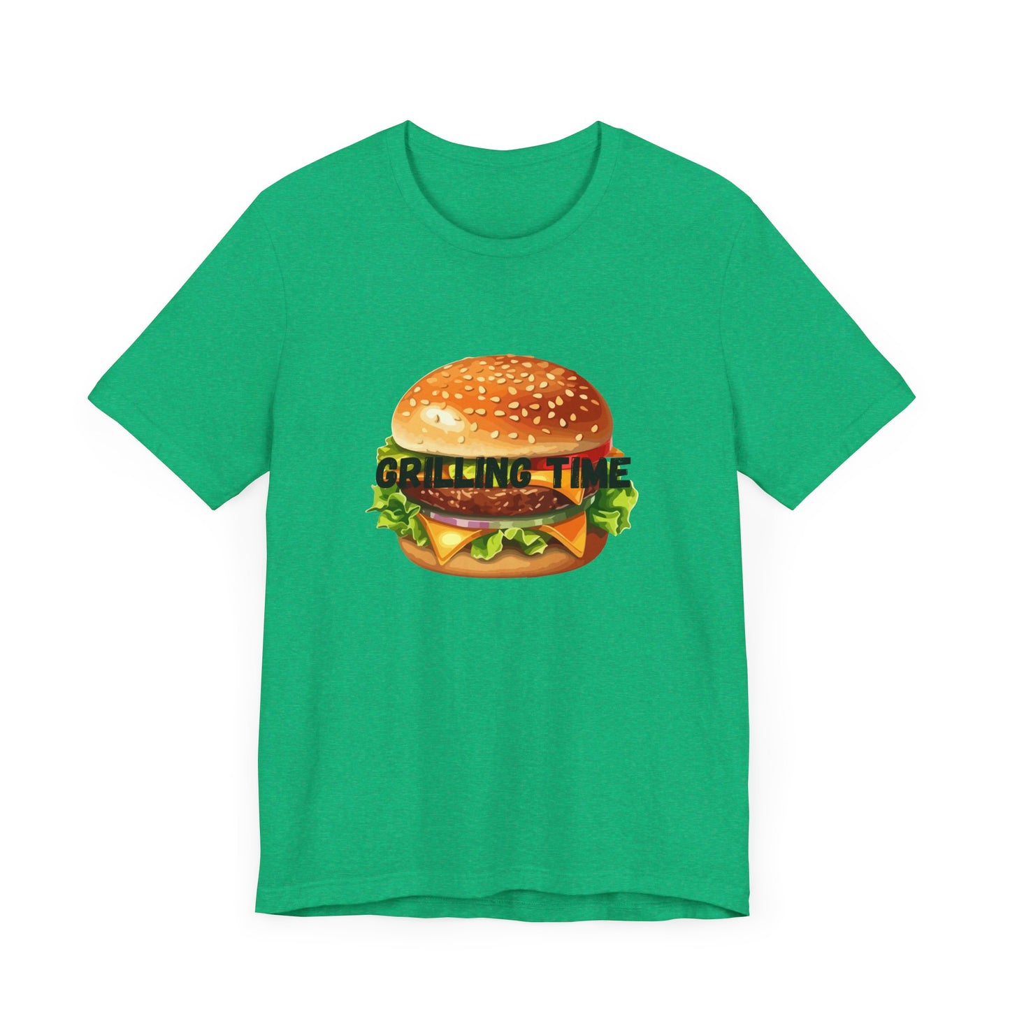 Grilling Time Burger Unisex Short Sleeve Tee
