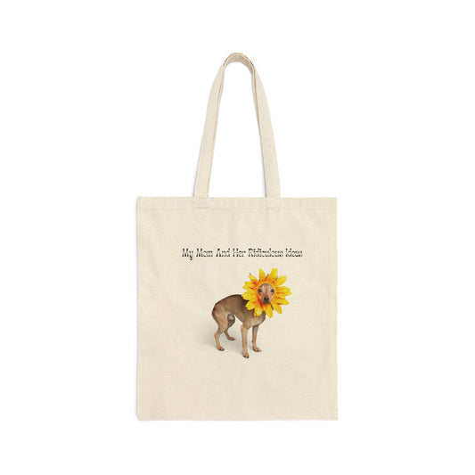 Dog Lover Chiwawa Funny Saying Dog Tote Bag Shopping Bag Farmers Market Cotton Canvas Tote Bag