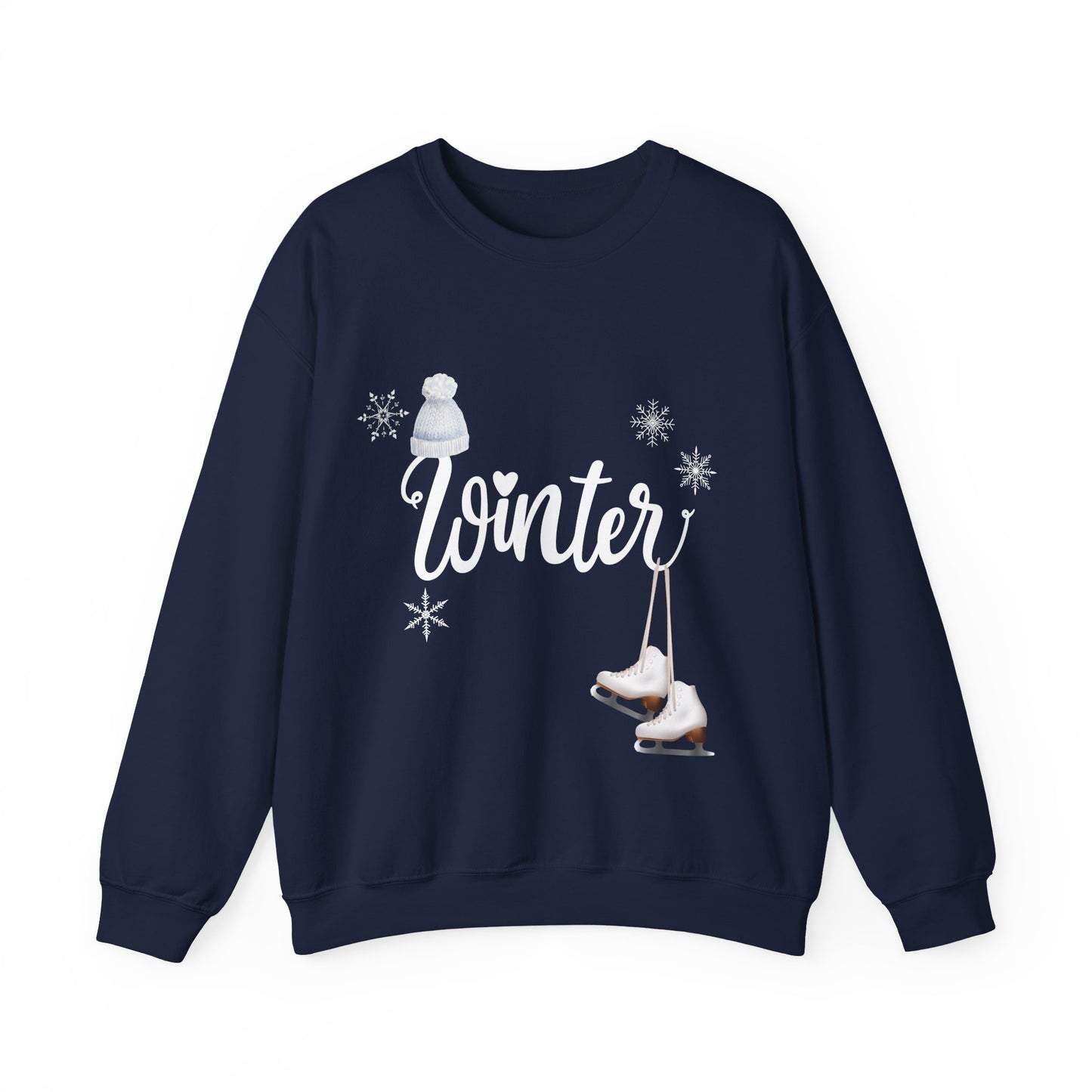Winter Fun, Skater Sweatshirt, Winter Holiday, Skaters Mom, Winter Sport Sweatshirt