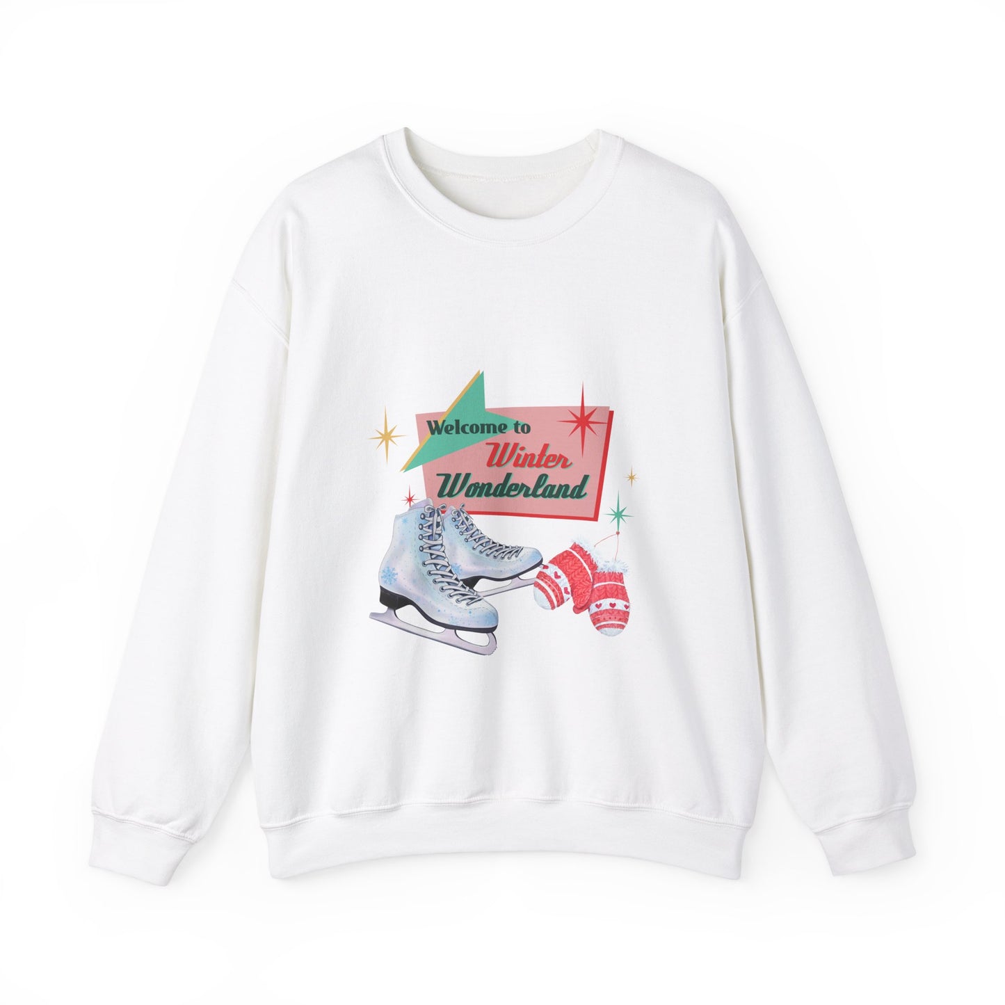 Welcome Winter Wonderland Sweatshirt, Holiday Fun shirt, Ice Skating Sweatshirt, Winter Sports Shirt, Plus Sizes