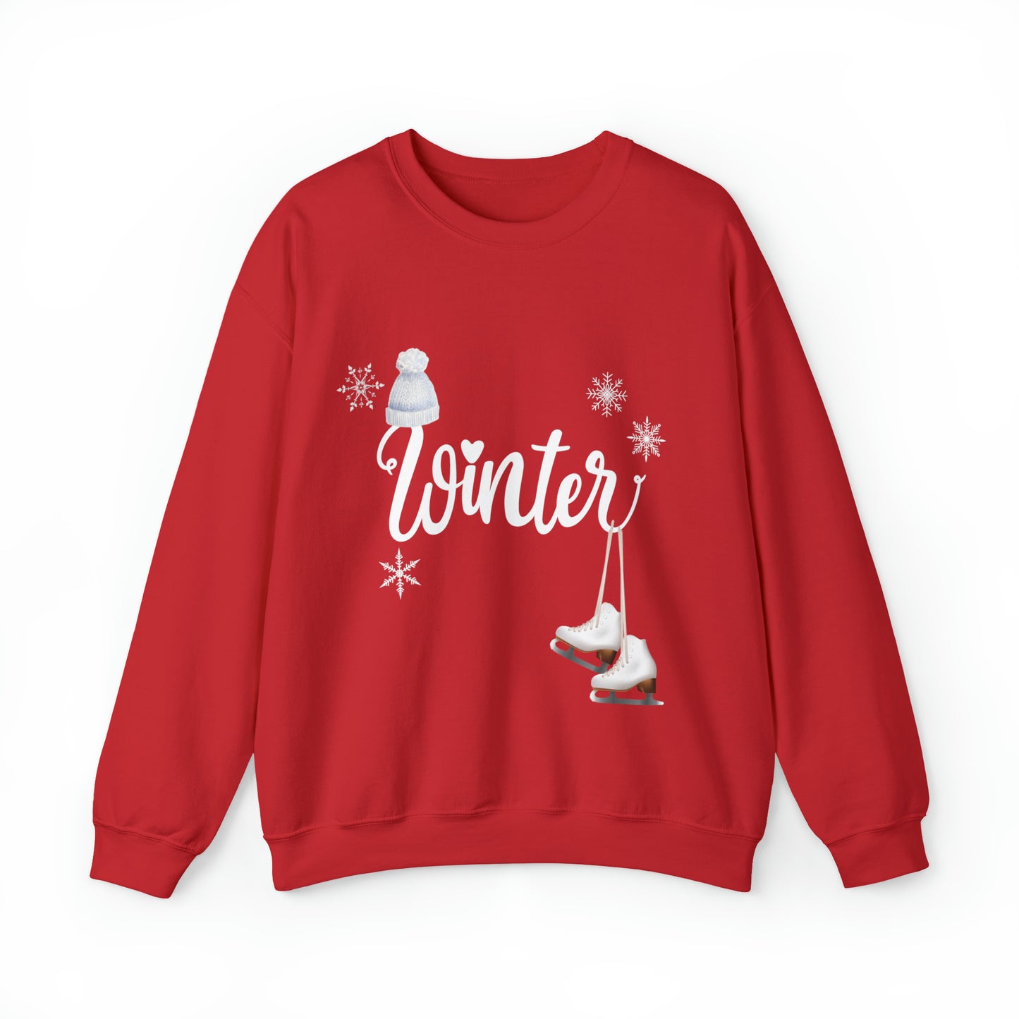 Winter Fun, Skater Sweatshirt, Winter Holiday, Skaters Mom, Winter Sport Sweatshirt