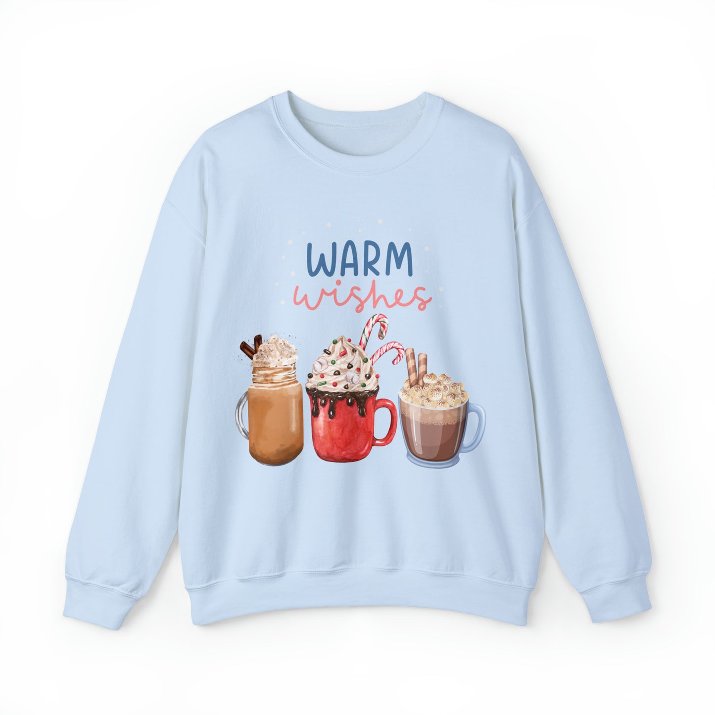 Warm Wishes with Coffee Sweatshirt, Winter Weather, Coffee Lovers Sweater, Warm Cozy Drinks Sweatshirt