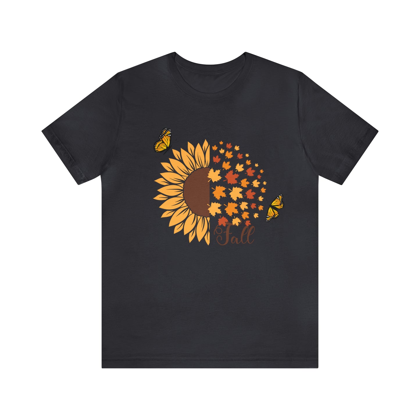 Fall Sunflower Shirt, Hello Fall T-shirt, Happy fall shirt, Pumpkin spice shirt, Plus sizes Unisex Tee