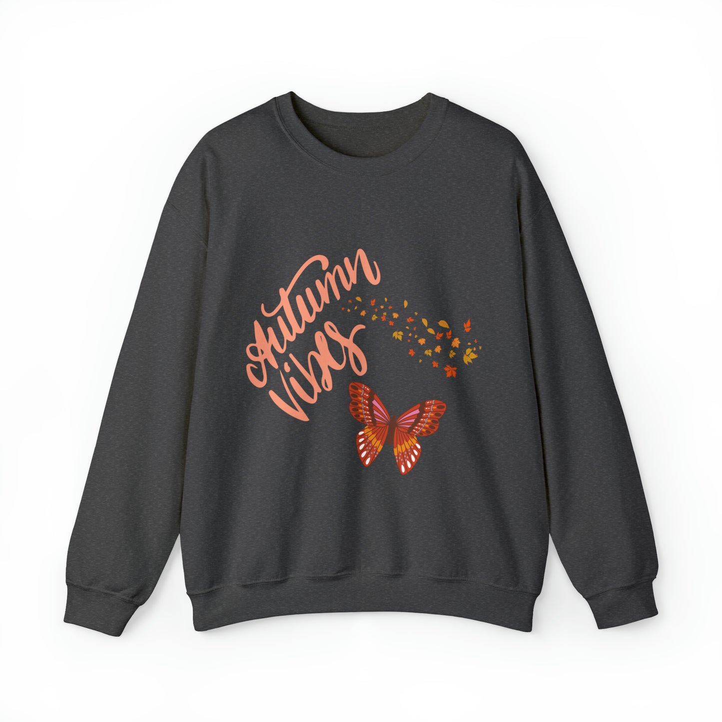 Autumn Vibes with Butterfly Sweatshirt, Hello Fall Sweater,  Pumpkin Season, Gift for Her, Gift for Him, Plus Sizes Unisex