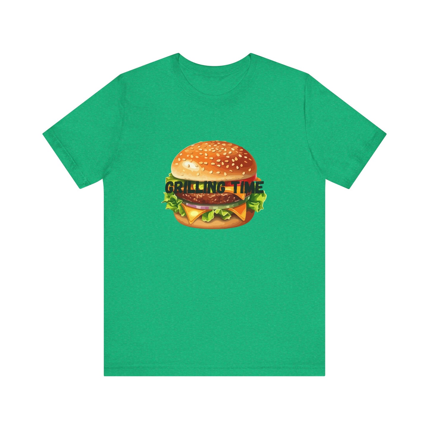 Grilling Time Burger Unisex Short Sleeve Tee