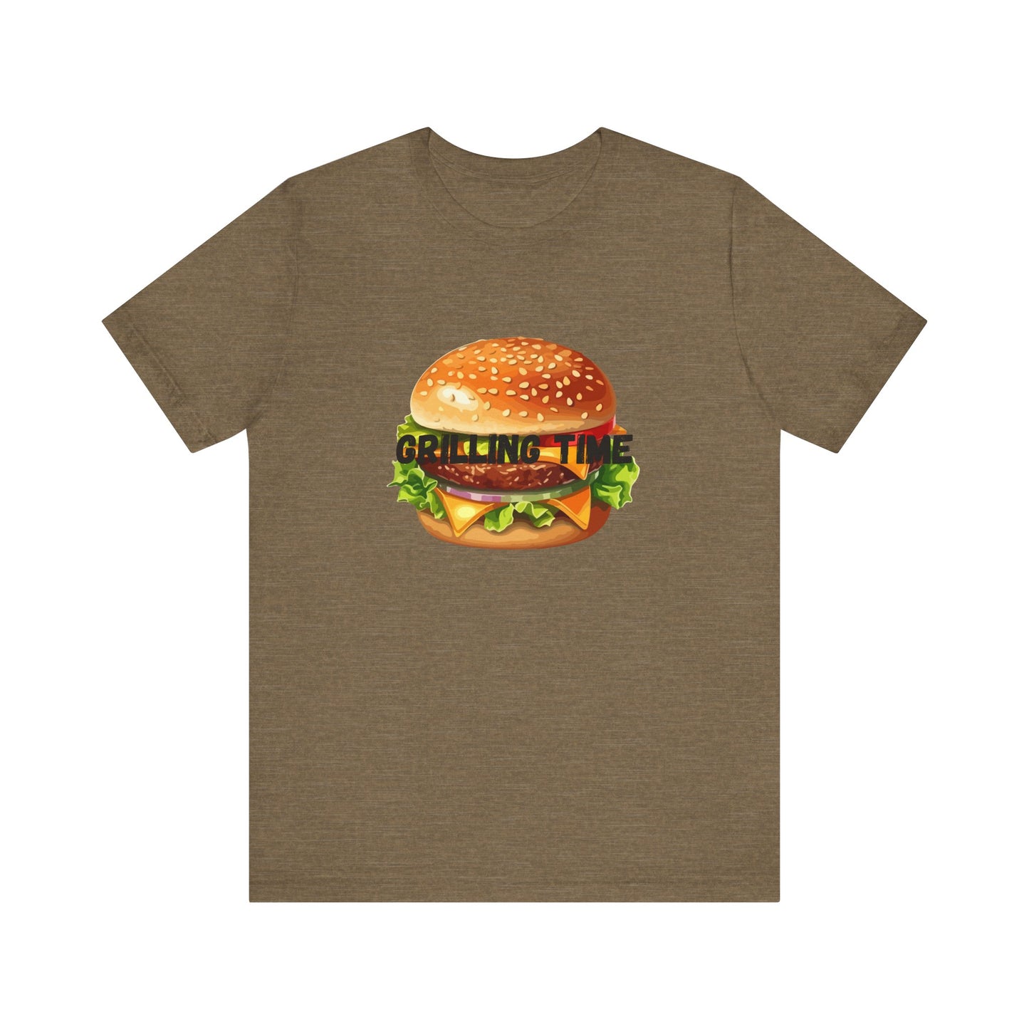 Grilling Time Burger Unisex Short Sleeve Tee