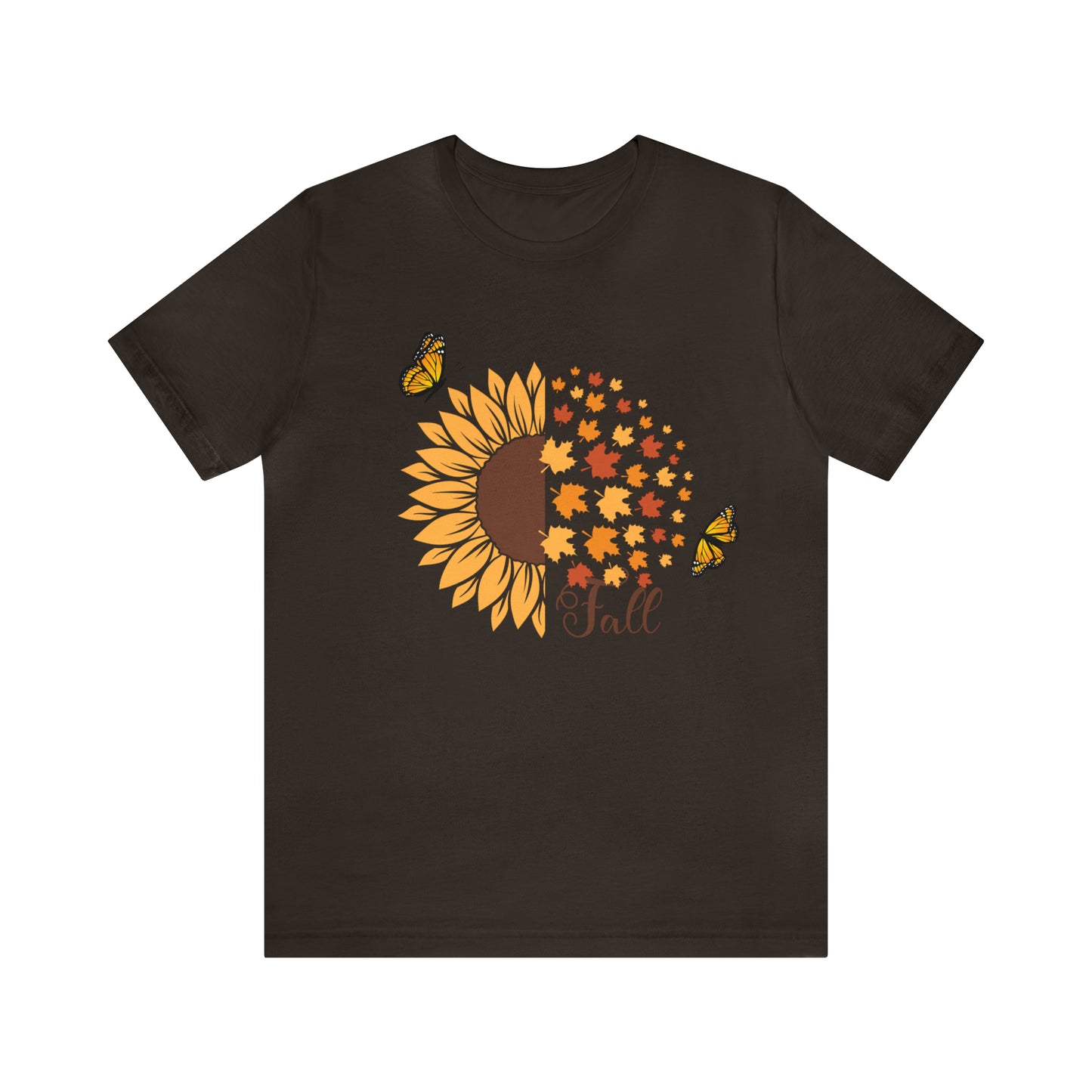 Fall Sunflower Shirt, Hello Fall T-shirt, Happy fall shirt, Pumpkin spice shirt, Plus sizes Unisex Tee