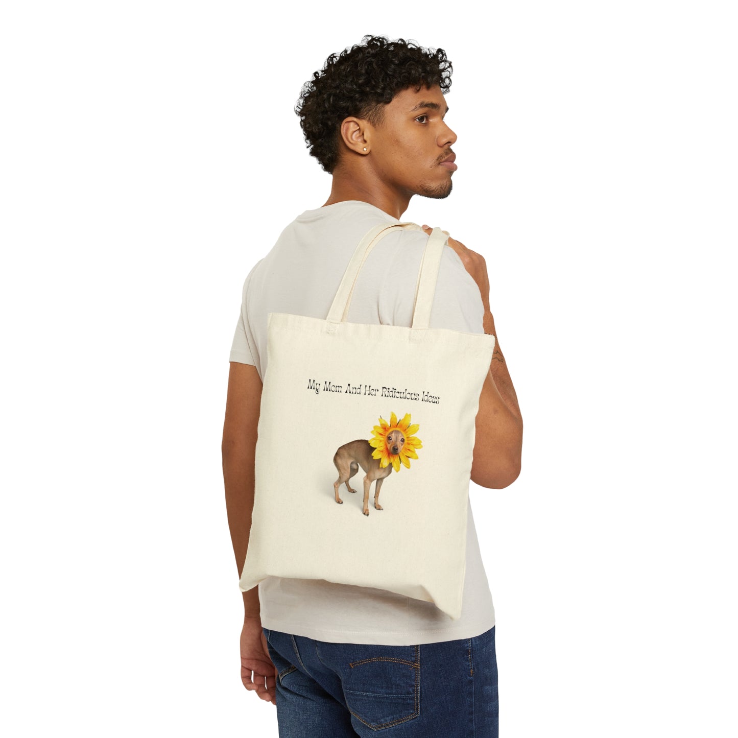 Dog Lover Chiwawa Funny Saying Dog Tote Bag Shopping Bag Farmers Market Cotton Canvas Tote Bag