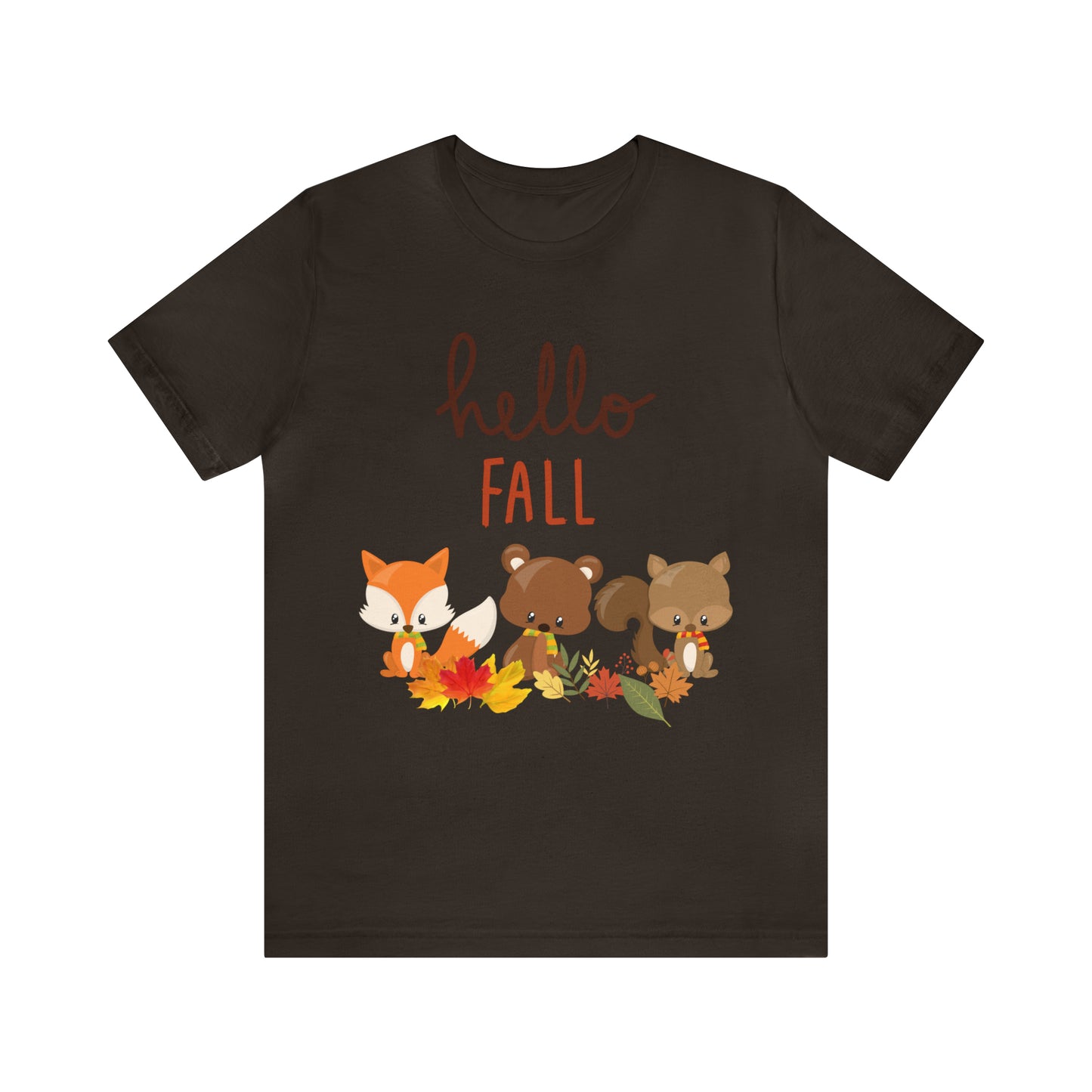 Hello Fall Critters T-shirt, Autumn Season Lovers shirt, Love Fall Tee, Pumpkin Season, Teachers Fall T-shirt, Plus Sizes, Unisex Tee