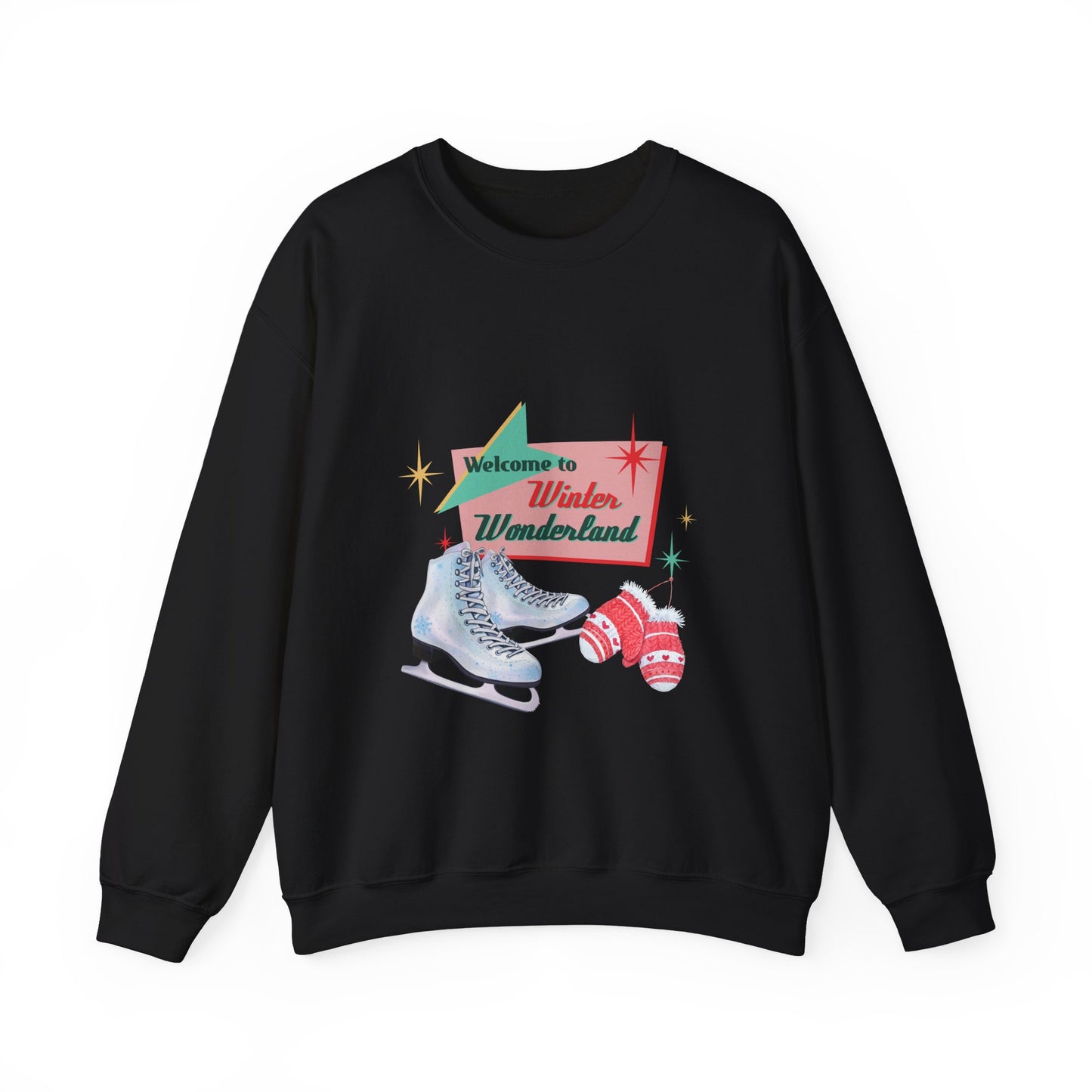 Welcome Winter Wonderland Sweatshirt, Holiday Fun shirt, Ice Skating Sweatshirt, Winter Sports Shirt, Plus Sizes
