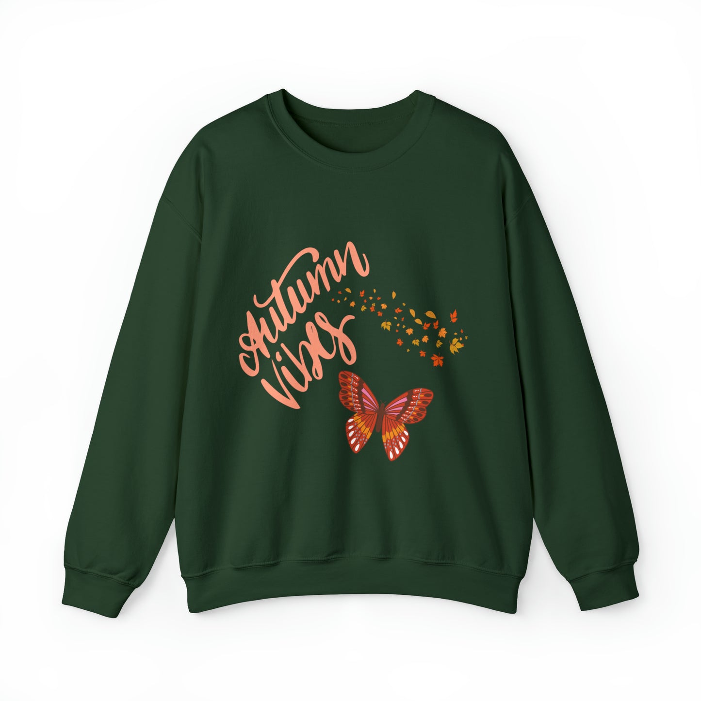 Autumn Vibes with Butterfly Sweatshirt, Hello Fall Sweater,  Pumpkin Season, Gift for Her, Gift for Him, Plus Sizes Unisex