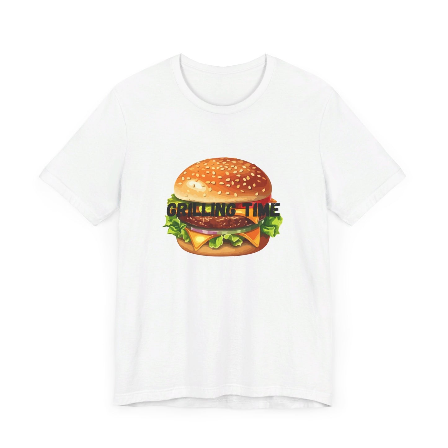 Grilling Time Burger Unisex Short Sleeve Tee