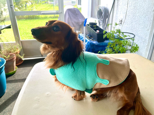 Handmade Dog or Cat Ice Cream Design Coat, Warm and Cute, Fall/Winter Coat