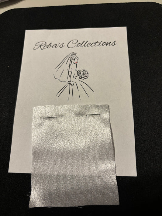 Bridal Long Ribbon Bow Swatch - GRACE