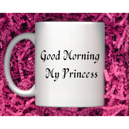 Good Morning My Princess, Wedding Gift, Couples Mugs, Bridal Shower Gift Idea, Bride Mug
