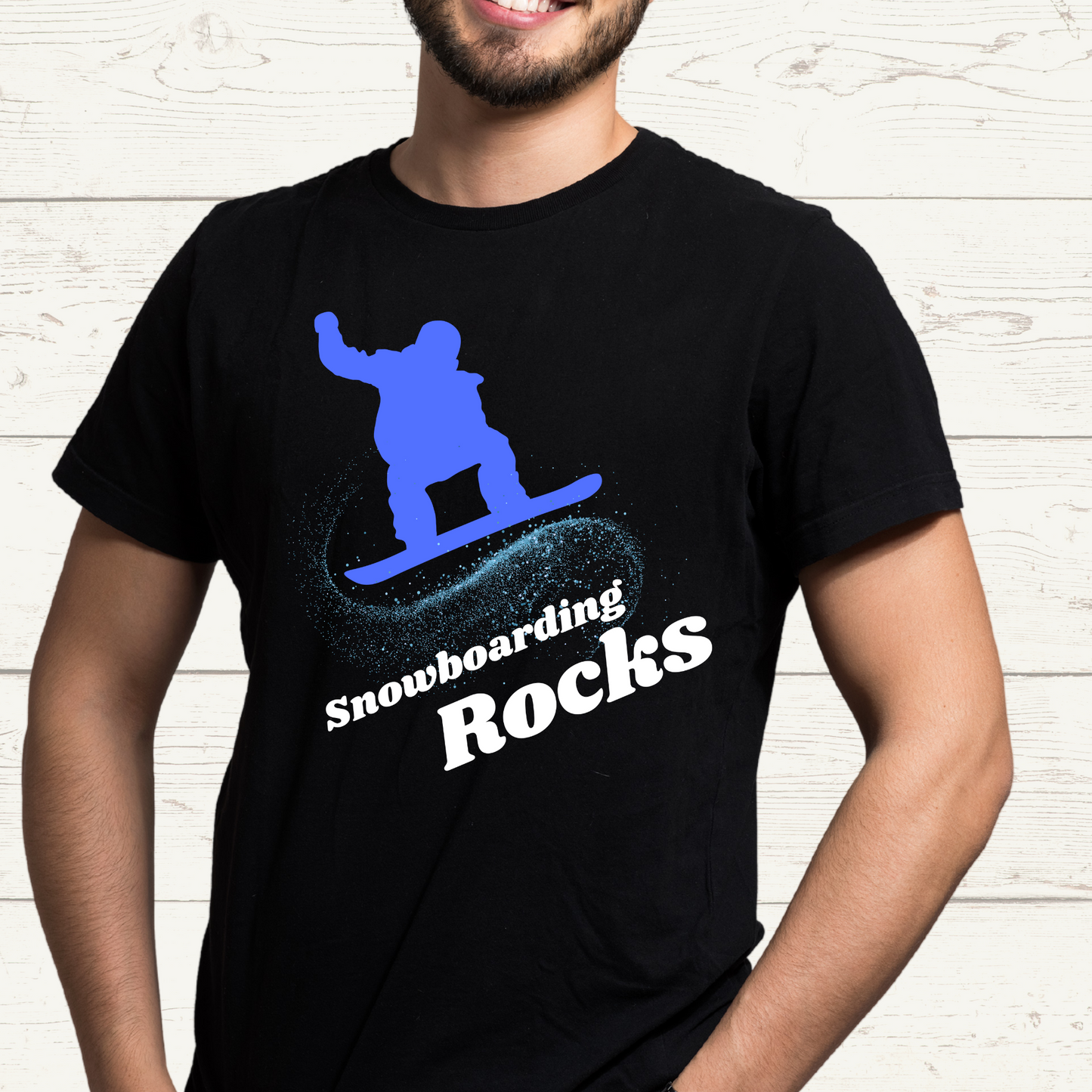 Snowboarding Rocks T-shirt, Winter Sports Shirt, Holiday Season Shirt, Olympic Sport, Snow Lovers, Unisex Tee