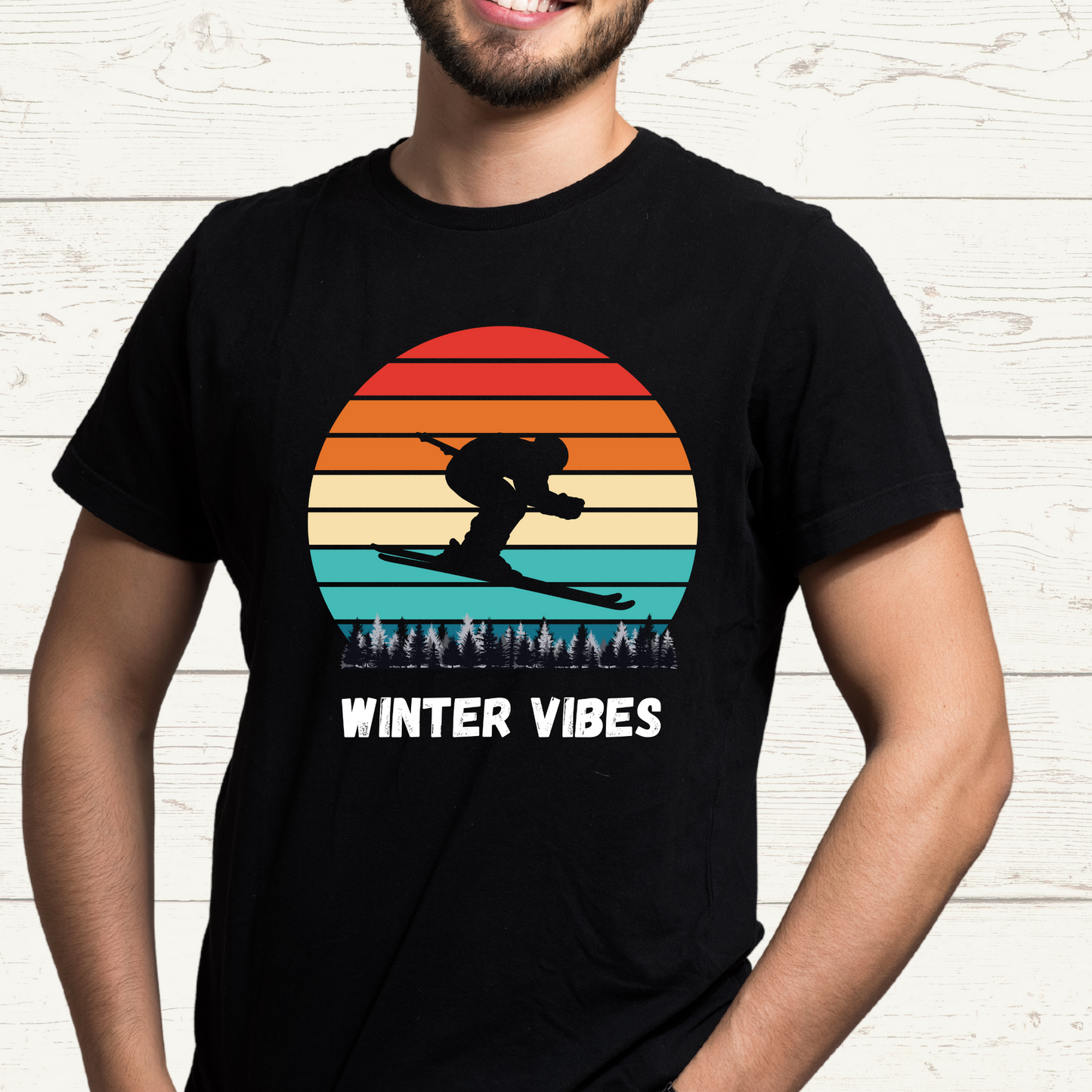 Winter Vibes t-shirt, Winter Sports Lover, Winter Season shirt,  Holiday Season Gift, Gift for Sports Lovers, Unisex Tee