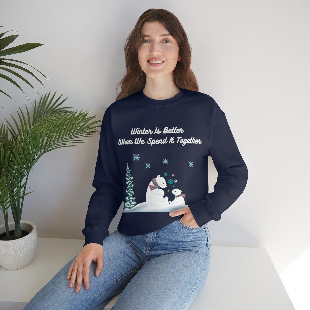 Winter Is Better With You Unisex Heavy Blend™ Crewneck Sweatshirt