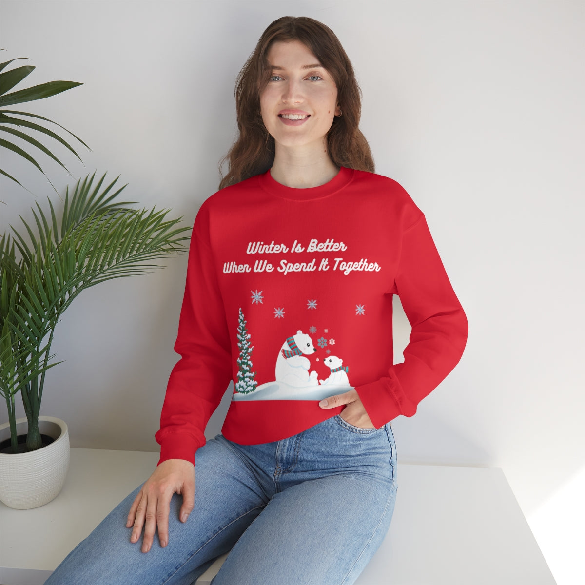 Winter Is Better With You Unisex Heavy Blend™ Crewneck Sweatshirt
