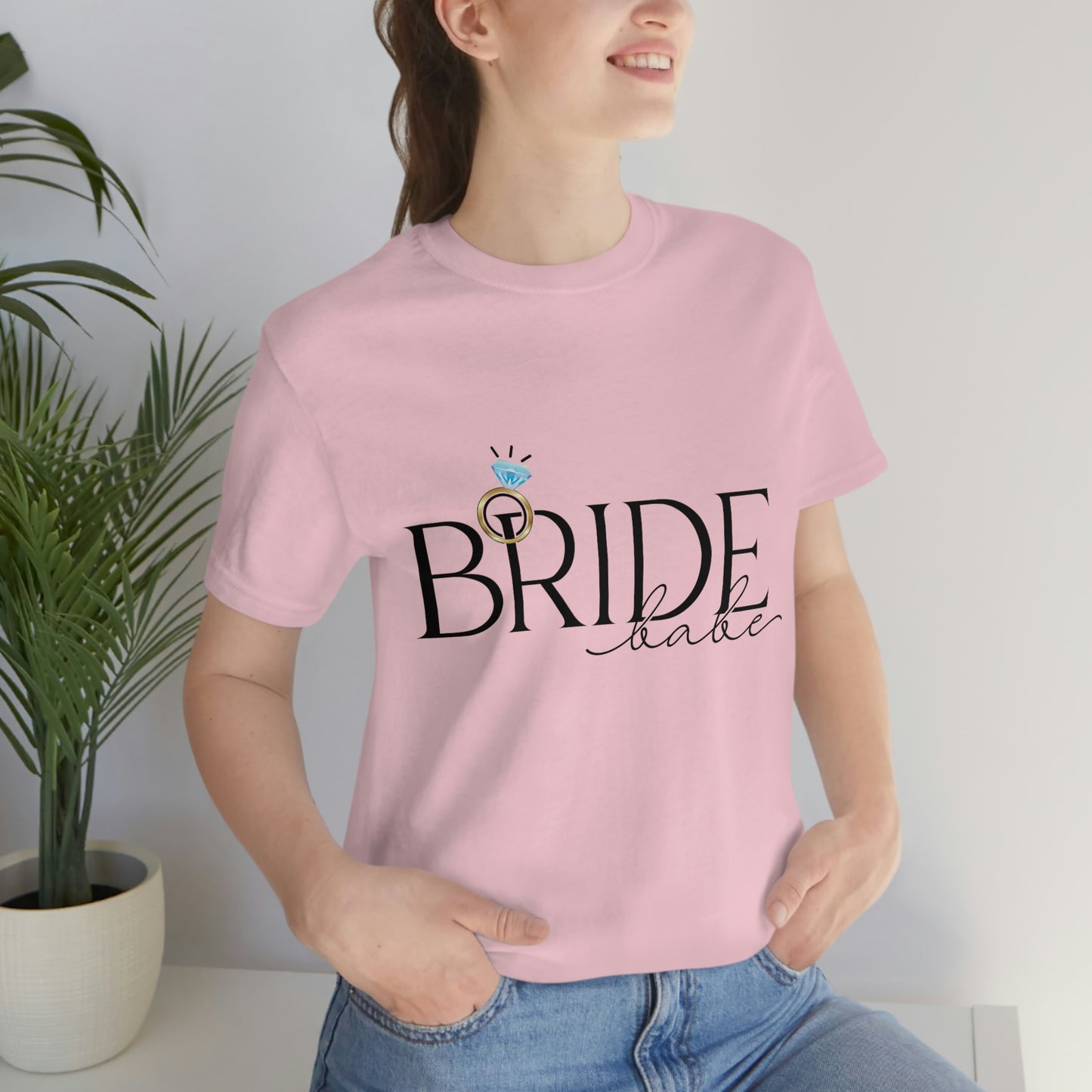 Bride Babe with Diamond Ring T-shirt, Wedding Tee, Bride-To-Be T-shirt, Unisex, Bridesmaids