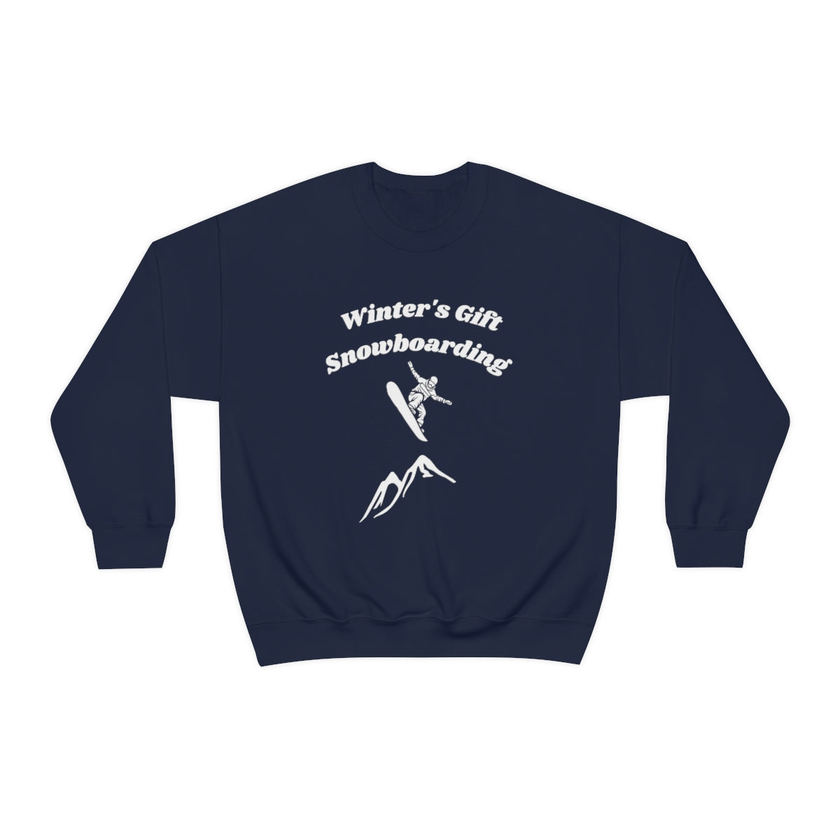 Winter's Gift Snowboarding, Unisex Heavy Blend Crewneck Sweatshirt