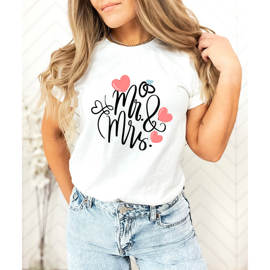 Wedding Couples T-shirt For Her Shirt for Him Bride To Be Gift Bridal Party Gift Idea Unisex Tee