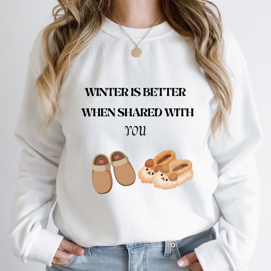 Winter Is Better With You Unisex Heavy Blend™ Crewneck Sweatshirt