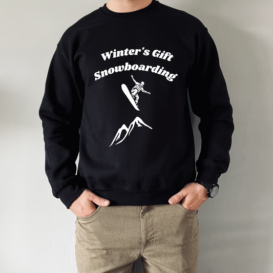 Winter's Gift Snowboarding, Unisex Heavy Blend Crewneck Sweatshirt