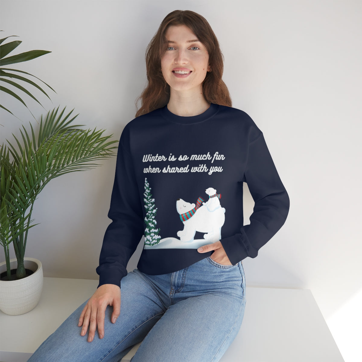 Winter Is So Much Fun Unisex Heavy Blend™ Crewneck Sweatshirt