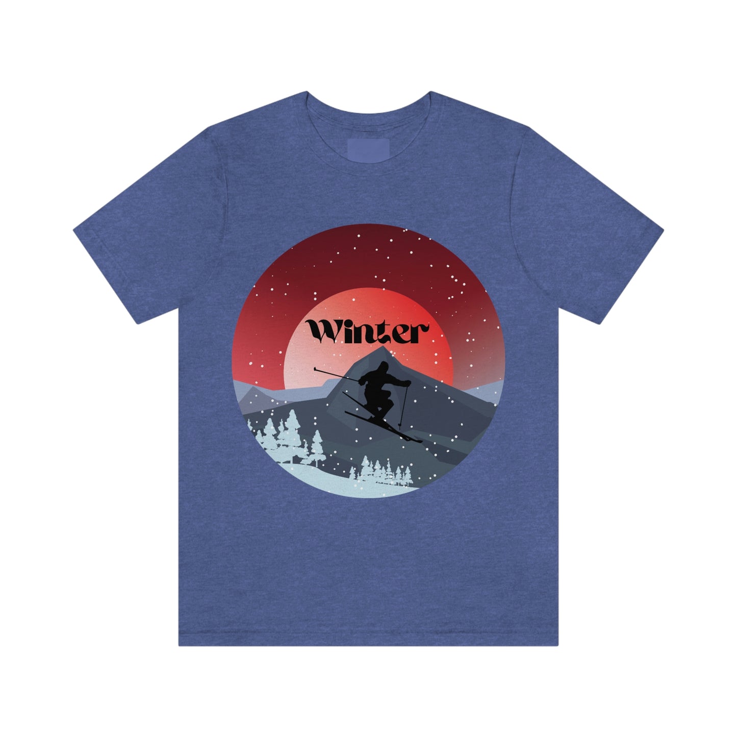 Skiing T-shirt, Winter Sports T-shirt, Skiing Lovers T-shirt, Ski Lodge Shirt, Winter Vacation Tee