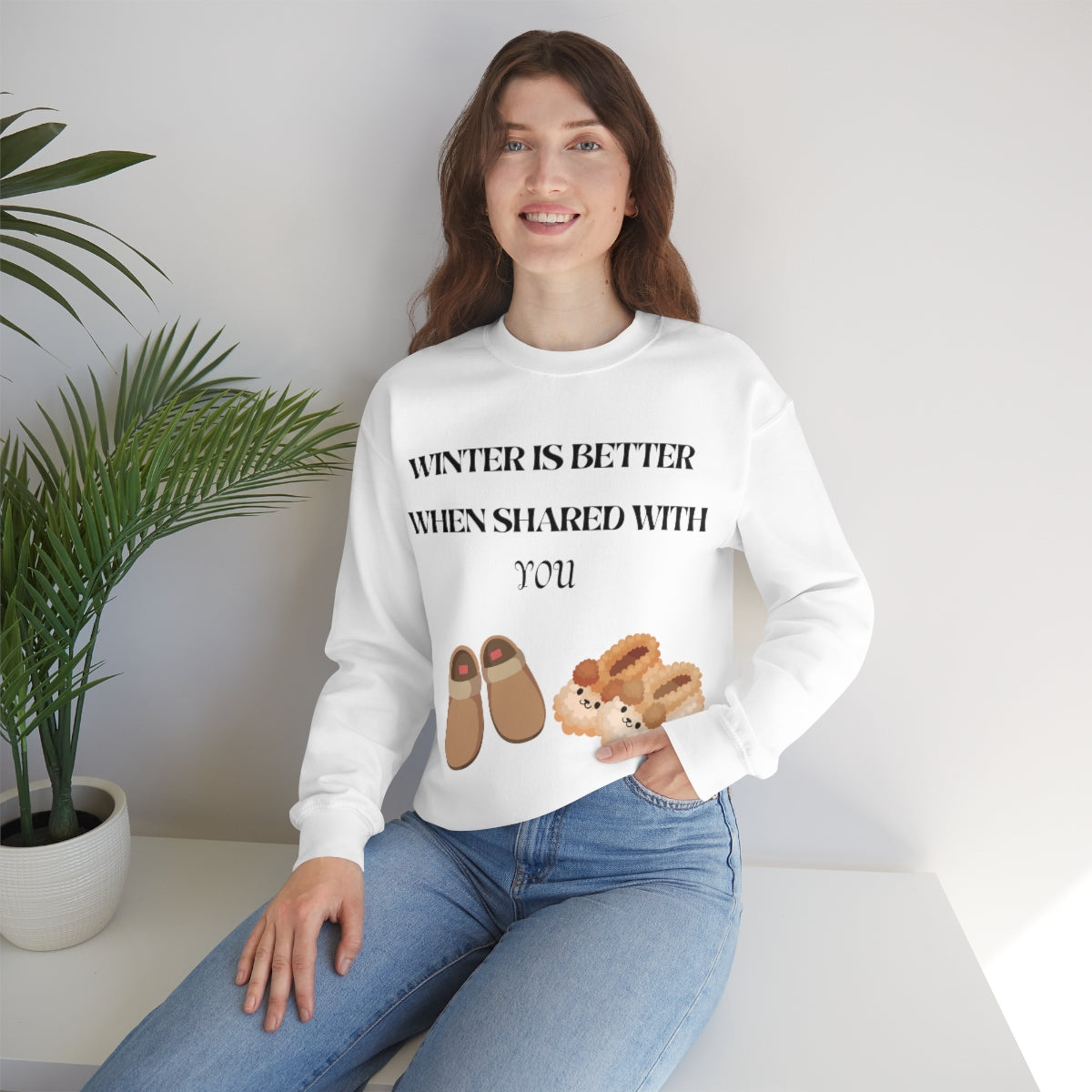 Winter Is Better With You Unisex Heavy Blend™ Crewneck Sweatshirt