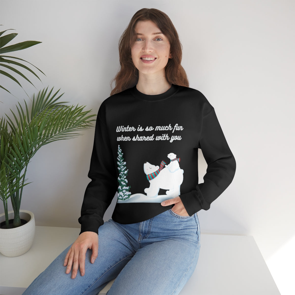 Winter Is So Much Fun Unisex Heavy Blend™ Crewneck Sweatshirt